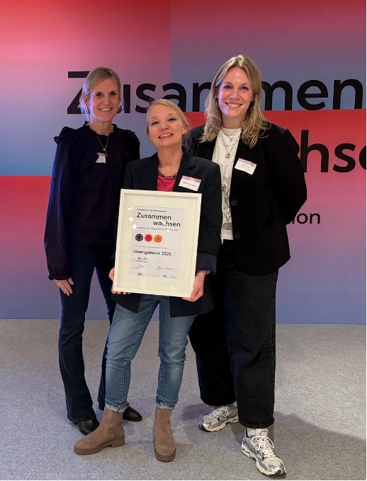 Ausgezeichnet – Wir gehören zu den Preisträgern im Wettbewerb "Zusammen wachsen – Gute Ideen für Integration am Arbeitsmarkt 2025"